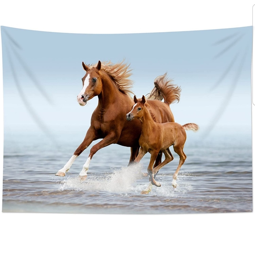 Running horse tapestry